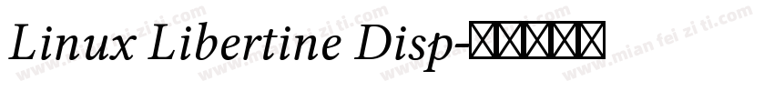 Linux Libertine Disp字体转换